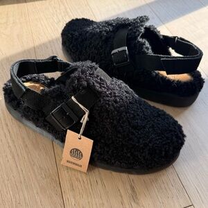 Dr. Martens Jorge II Sherpa Slingback Mule | Black | Men’s 13 NWT